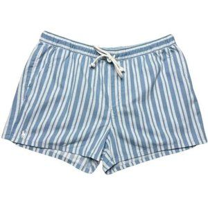 POLO Ralph Lauren Striped Shorts Blue / White Women's Size Medium MSRP $70